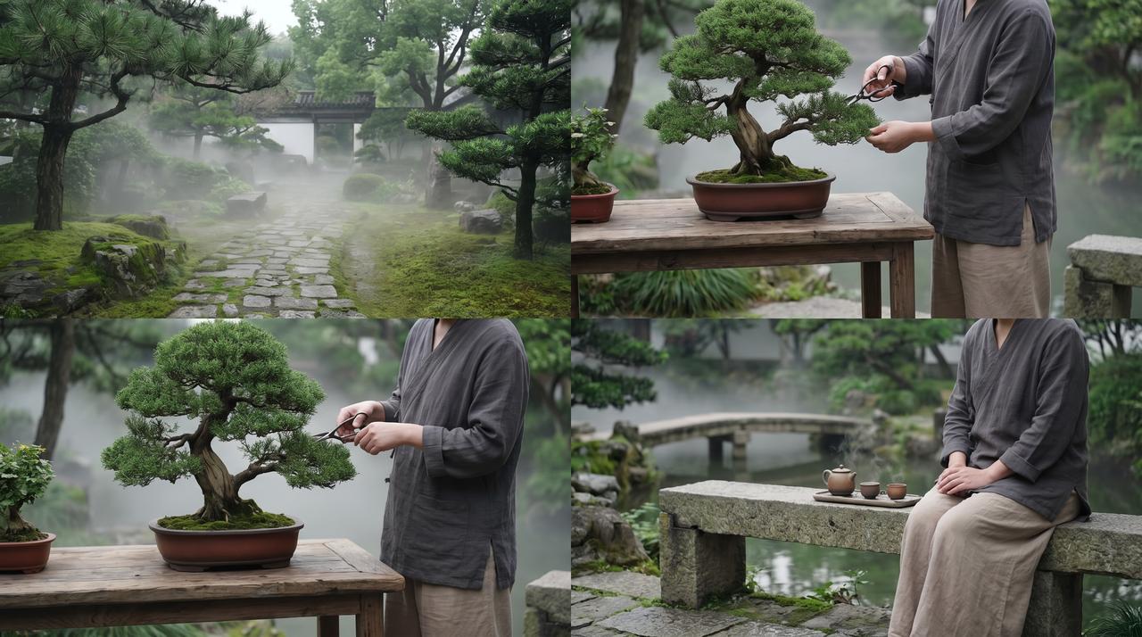 香蕉视频园艺生活视频 – 盆景修剪技艺视频教程，rbjoll.cn